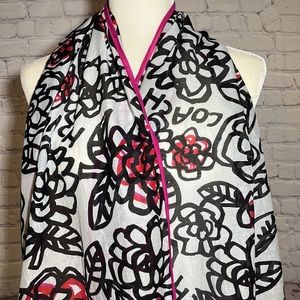 NWOT Coach Poppy Print Scarf